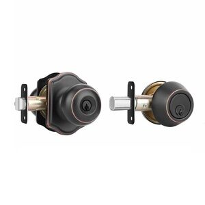 NIB, Exterior Door Knob + Deadbolt Set, Oil-rubbed Bronze